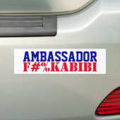 Ambassador F#%KABIBI Mike Huckabee Traitor to USA  バンパーステッカー (車上)
