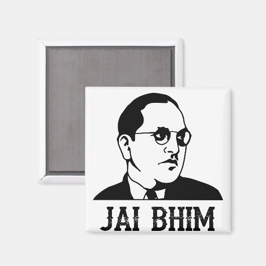 Ambedkar Jayanthi Jai Bhim マグネット (正面/裏面)