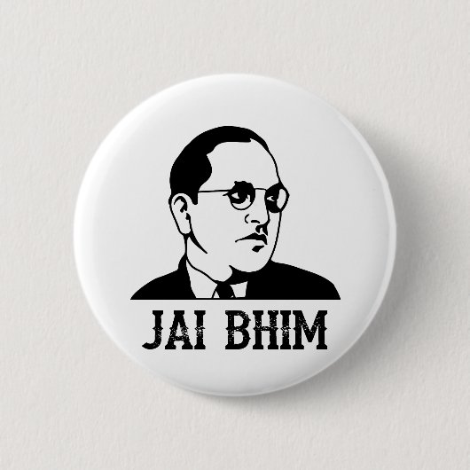Ambedkar Jayanthi Jai Bhim/Bheem 缶バッジ (正面)