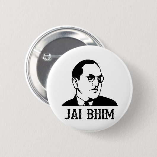 Ambedkar Jayanthi Jai Bhim/Bheem 缶バッジ (正面&裏面)