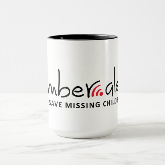 Amber alert waarschuwingbericht マグカップ (中央)