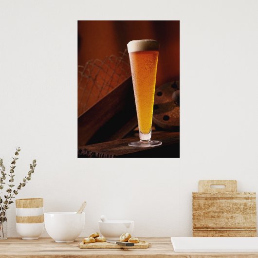 Amber Beer Poster Prints ポスター (キッチン)