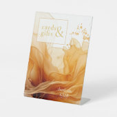 Amber Brandy抽象芸術インクカード&ギフトID1089 台座サイン (正面)