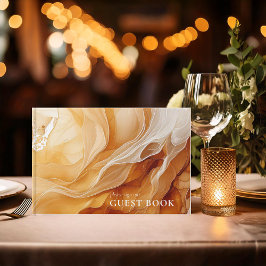 Amber Brandy抽象芸術結婚インクID1089 ゲストブック