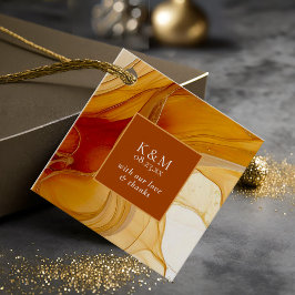 Amber Brandy抽象芸術結婚インクID1089 フェイバータグ