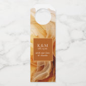 Amber Brandy抽象芸術結婚インクID1089 ボトルネックタグ (正面)