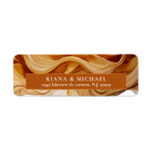 Amber Brandy抽象芸術結婚インクID1089 ラベル (正面)