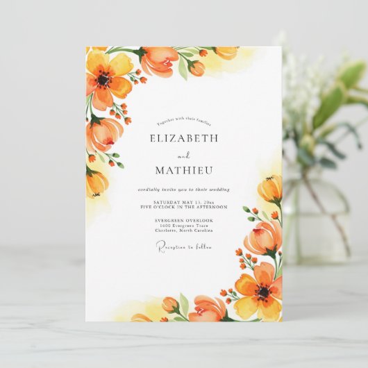 Amber Captivating Spring Wedding 招待状 (スタンド正面)