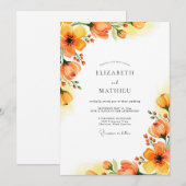 Amber Captivating Spring Wedding 招待状 (正面/裏面)