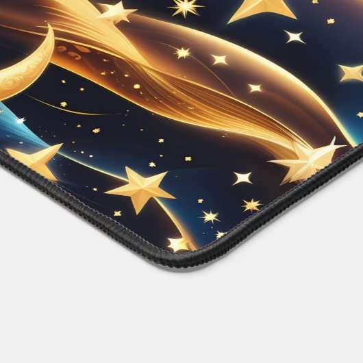 Amber Celestial Moon Astrology Aesthetic デスクマット (コーナー)