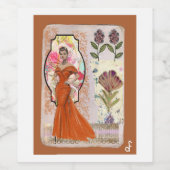 Amber Elegance ワインラベル (シングルラベル)