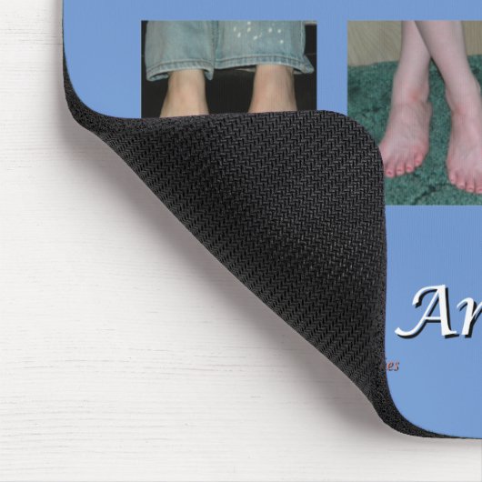 Amber Feet Collage Mousepad マウスパッド (コーナー)