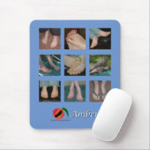 Amber Feet Collage Mousepad マウスパッド (マウス)