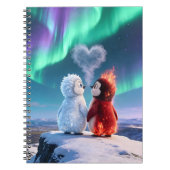 Amber & Frosty Aurora Magic Notebook ノートブック (正面)