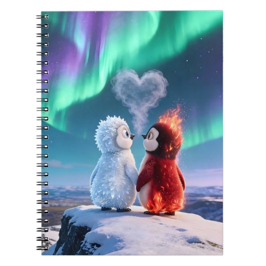 Amber & Frosty Aurora Magic Notebook ノートブック (正面)