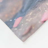 Amber & Frosty Cherry Blossom Penguin Blanket フリースブランケット (角)