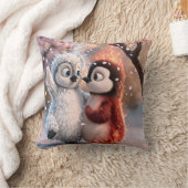 Amber & Frosty Cozy Penguin Pillow クッション (ブランケット)