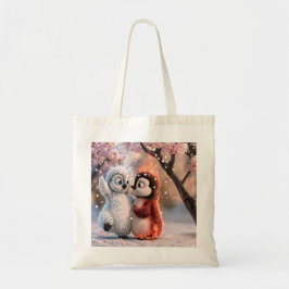 Amber & Frosty Cute Penguin Tote Bag トートバッグ