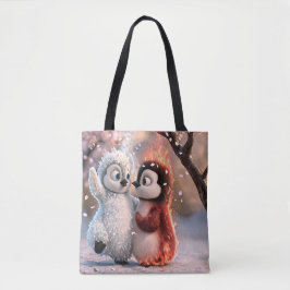 Amber & Frosty Cute Penguin Tote Bag トートバッグ