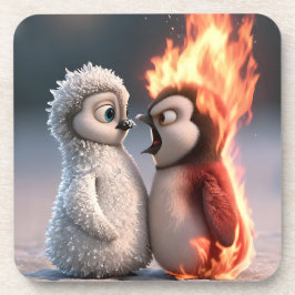 Amber & Frosty Tiny Penguins Big Feelings Coaster コースター