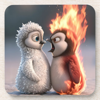 Amber & Frosty Tiny Penguins Big Feelings Coaster コースター