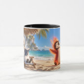 Amber & Frosty Tropical Beach Day マグカップ (中央)