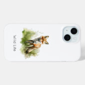 Amber Gaze: Meadow Fox カスタムデザイン Case-Mate iPhoneケース (裏面 (横))