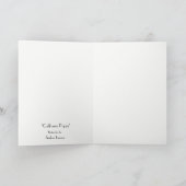 Amber Larsenによるグリーティングカード「California Poppy」 カード (内部)