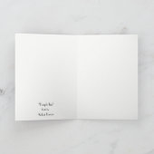 Amber Larsenによる「パープルアイリス」付きグリーティングカード カード (内部)