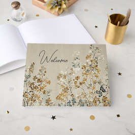 Amber meadow floral ゲストブック