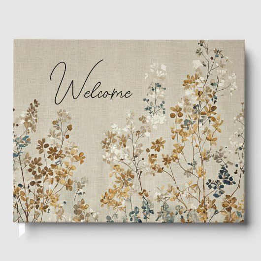 Amber meadow floral ゲストブック (正面)