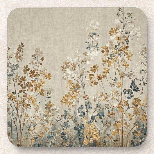 Amber meadow floral コースター (正面)