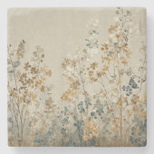 Amber meadow floral ストーンコースター (正面)