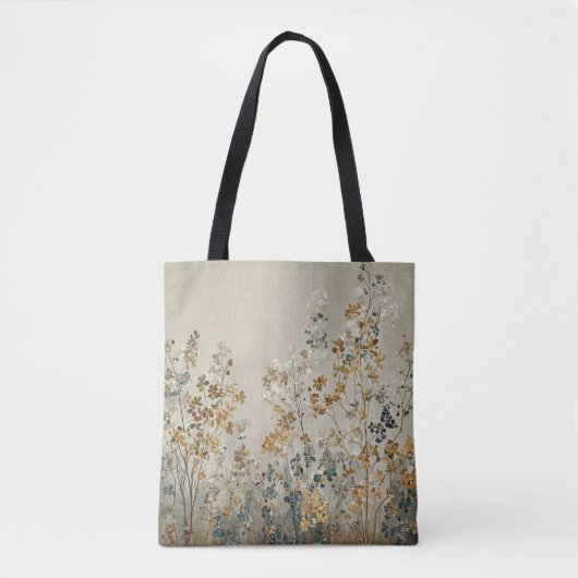 Amber meadow floral トートバッグ (正面)