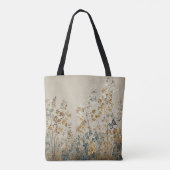 Amber meadow floral トートバッグ (裏面)