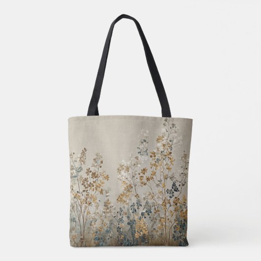 Amber meadow floral トートバッグ (裏面)