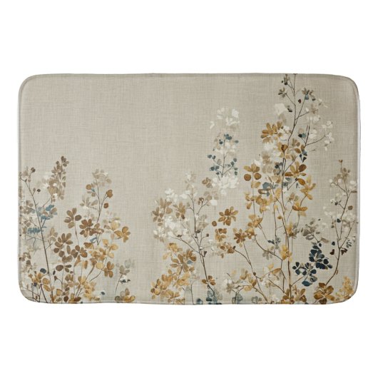 Amber meadow floral バスマット (正面)