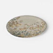 Amber meadow floral ペーパープレート (アングル)