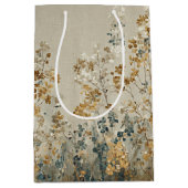 Amber meadow floral ミディアムペーパーバッグ (正面)