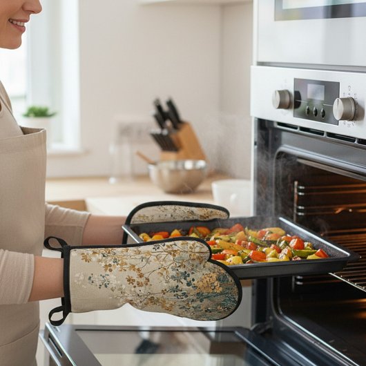 Amber meadow floral 鍋つかみ&鍋敷きセット