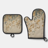 Amber meadow floral 鍋つかみ&鍋敷きセット (正面)
