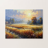 Amber Silence Over the Fields Puzzle ジグソーパズル (横)