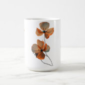 Amber Whisper Petals in the Dark Quiet Bloom Ember コーヒーマグカップ (中央)