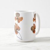 Amber Whisper Petals in the Dark Quiet Bloom Ember コーヒーマグカップ (正面右)