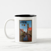 Amberg - Vilsの川 ツートーンマグカップ (左)