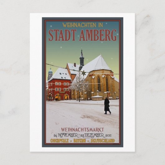 Amberg Weihnachten教会 シーズンポストカード (正面)