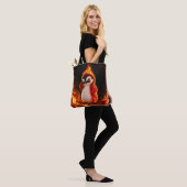 Amberlicious Fire Penguin Sunglasses Funny トートバッグ (モデル)