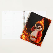 Amberlicious Fire Penguin Sunglasses Funny プランナー手帳 (ディスプレー)