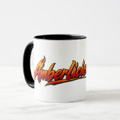 Amberlicious Fire Penguin Sunglasses Funny Mug マグカップ (正面左)