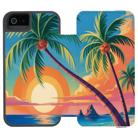 Ambiance Estivale Incipio iPhoneウォレットケース (フォリオ Open)